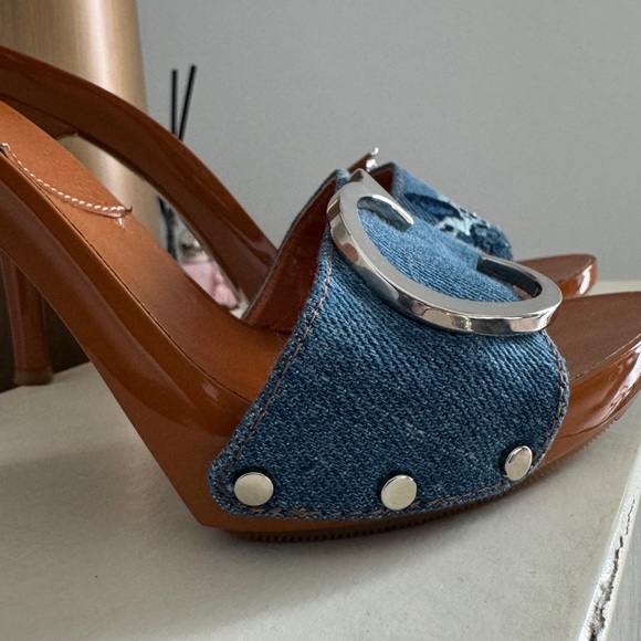 Dior Women's Sandals in Orange and Blue - Picture 14 of 16